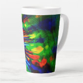 Regenboogexplosie Latte Mok (Rechterhoek)