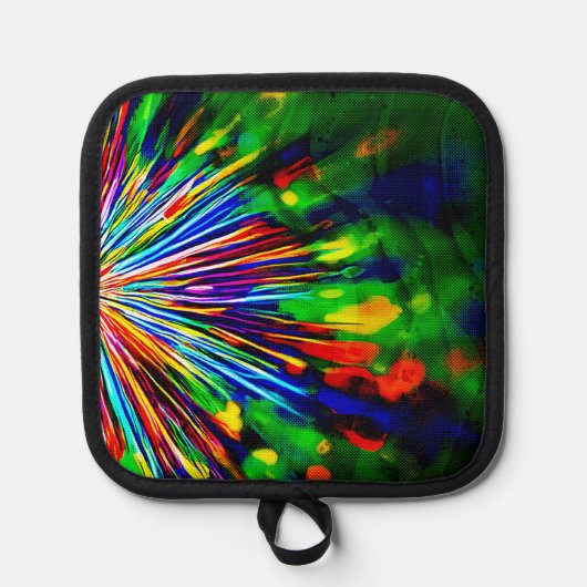 Regenboogexplosie Pannenlap (Voorkant)