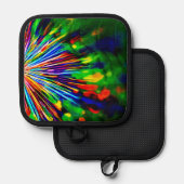 Regenboogexplosie Pannenlap (Voorkant / Achterkant)
