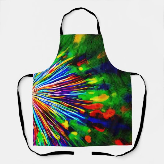 Regenboogexplosie Schort (Voorkant)