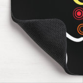 Regenboogexplosie van Doom Mousepad Muismat (Hoek)