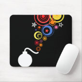 Regenboogexplosie van Doom Mousepad Muismat (Met muis)