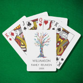 Regenboogfamilie voor gezinshereniging pokerkaarten