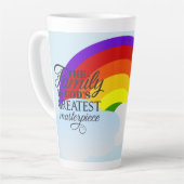 Regenboogfamilie - zegeningen latte mok (Linkerhoek)