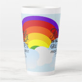 Regenboogfamilie - zegeningen latte mok (Voorkant)