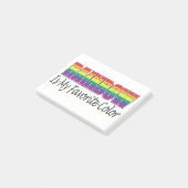 Regenboogfavoriete kleuren post-it® notes (Schuin)
