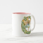 Regenboogfee Initiaal 'C' Tweekleurige Koffiemok (Voorkant rechts)