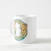 Regenboogfee initiële 'O' Koffiemok (Voorkant links)