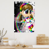 Regenboogfee poster #1 (Keuken)