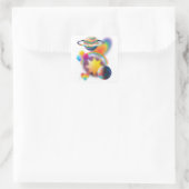 REGENBOOGFEEST VIERKANTE STICKER (Tas)