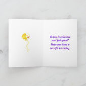 Regenboogfeest voor ballonnen viert Confetti Kaart (Binnen)