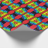 Regenboogfeesten 2 cadeaupapier (Hoek)