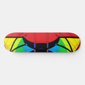 Regenboogfeesten 2 persoonlijk skateboard (Horizontaal)