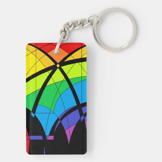 Regenboogfeesten 2 sleutelhanger (achterkant)