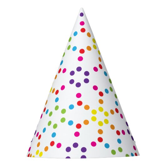 Regenboogfeestje Feesthoedjes (Voorkant)