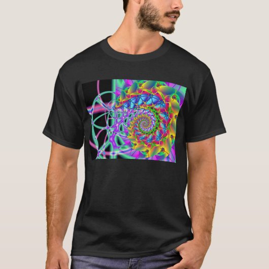 regenboogfenix spiraal t-shirt (Voorkant)