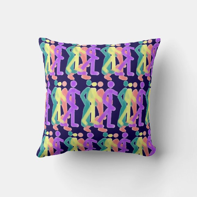 Regenboogfiguren Kussen (Achterkant)