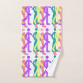 Regenboogfiguren ontwerp bad handdoek (Handdoek)