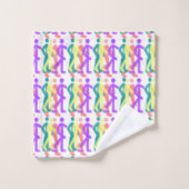 Regenboogfiguren ontwerp bad handdoek (Wasdoekje)