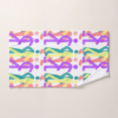 Regenboogfiguren ontwerp bad handdoek (Handdoek)