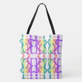 Regenboogfiguren ontwerp tote bag (Achterkant)