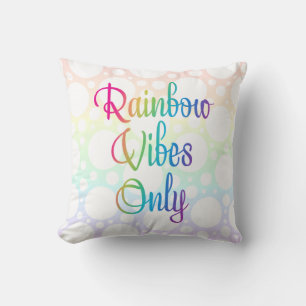 Regenboogflenzen alleen Polka Dot Sierkussen