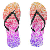  regenboogflesje Larkspur Botanisch patroon Teenslippers (Voetbed)