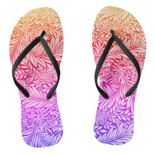  regenboogflesje Larkspur Botanisch patroon Teenslippers