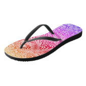  regenboogflesje Larkspur Botanisch patroon Teenslippers (Schuin)