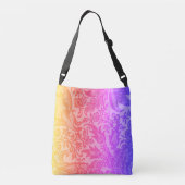  regenboogflessen botanisch crossbody tas (Achterkant)