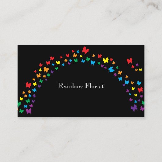 regenboogFlorist Visitekaartje (Voorkant)