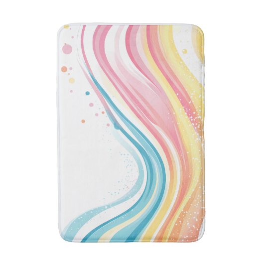regenboogfluisteraars badmat (Voorkant Verticaal)
