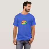 Regenboogfluisteringen: een minimalistische uitdru t-shirt (Voorkant volledig)