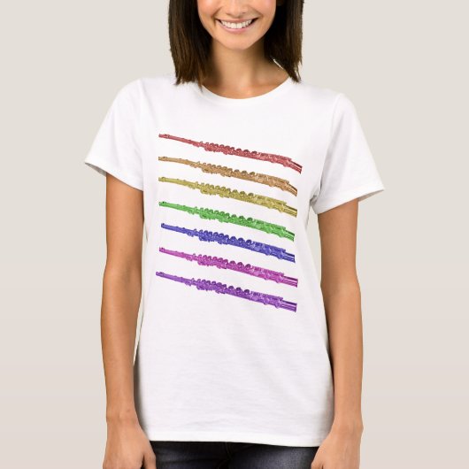 Regenboogfluiten T-shirt (Voorkant)