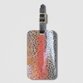 Regenboogforel Abstract huidpatroon Bagagelabel (Voorkant (verticaal))