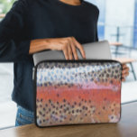 Regenboogforel Abstract huidpatroon Laptop Sleeve<br><div class="desc">Rainbow Trout Skin Abstract Pattern wordt toegepast op dit product.</div>