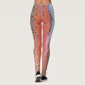 Regenboogforel Abstract huidpatroon Leggings (Achterkant)