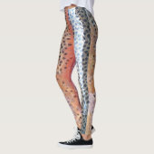 Regenboogforel Abstract huidpatroon Leggings (Links)