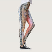Regenboogforel Abstract huidpatroon Leggings (Rechts)