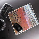 Regenboogforel Abstract huidpatroon Muismat<br><div class="desc">Rainbow Trout Skin Abstract Pattern wordt toegepast op dit product.</div>