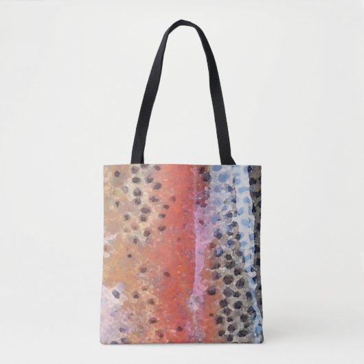 Regenboogforel Abstract huidpatroon Tote Bag (Voorkant)