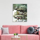 Regenboogforel Art. 3 Canvas Afdruk (Insitu (Woonkamer))