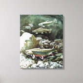 regenboogforel Artikel 2 Canvas Afdruk (Voorkant)