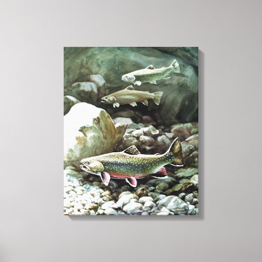 regenboogforel Artikel 2 Canvas Afdruk (Voorkant)