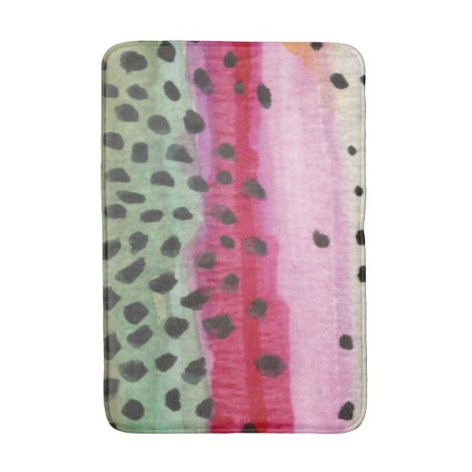 Regenboogforel Badmat (Voorkant Verticaal)