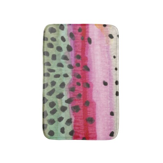 Regenboogforel Badmat (Voorkant Verticaal)