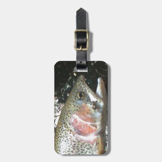 Regenboogforel Bagagelabel (Voorkant verticaal)