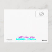 Regenboogforel blij vissen briefkaart (Achterkant)