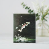 Regenboogforel Briefkaart (Staand voorkant)
