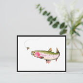 Regenboogforel Briefkaart (Staand voorkant)